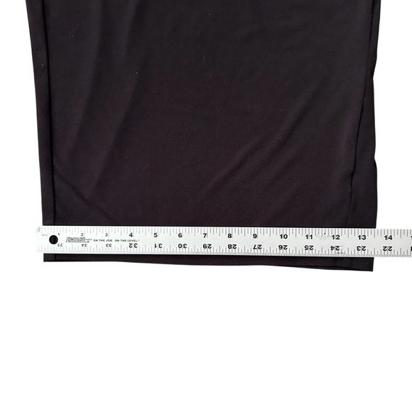 LANE BRYANT Knit Kit Black Wide Leg Crop Pants sz 14/16 Pockets Stretchy Pull On - Picture 12 of 12